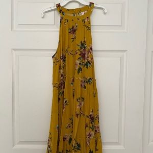Yellow Floral Sun Dress